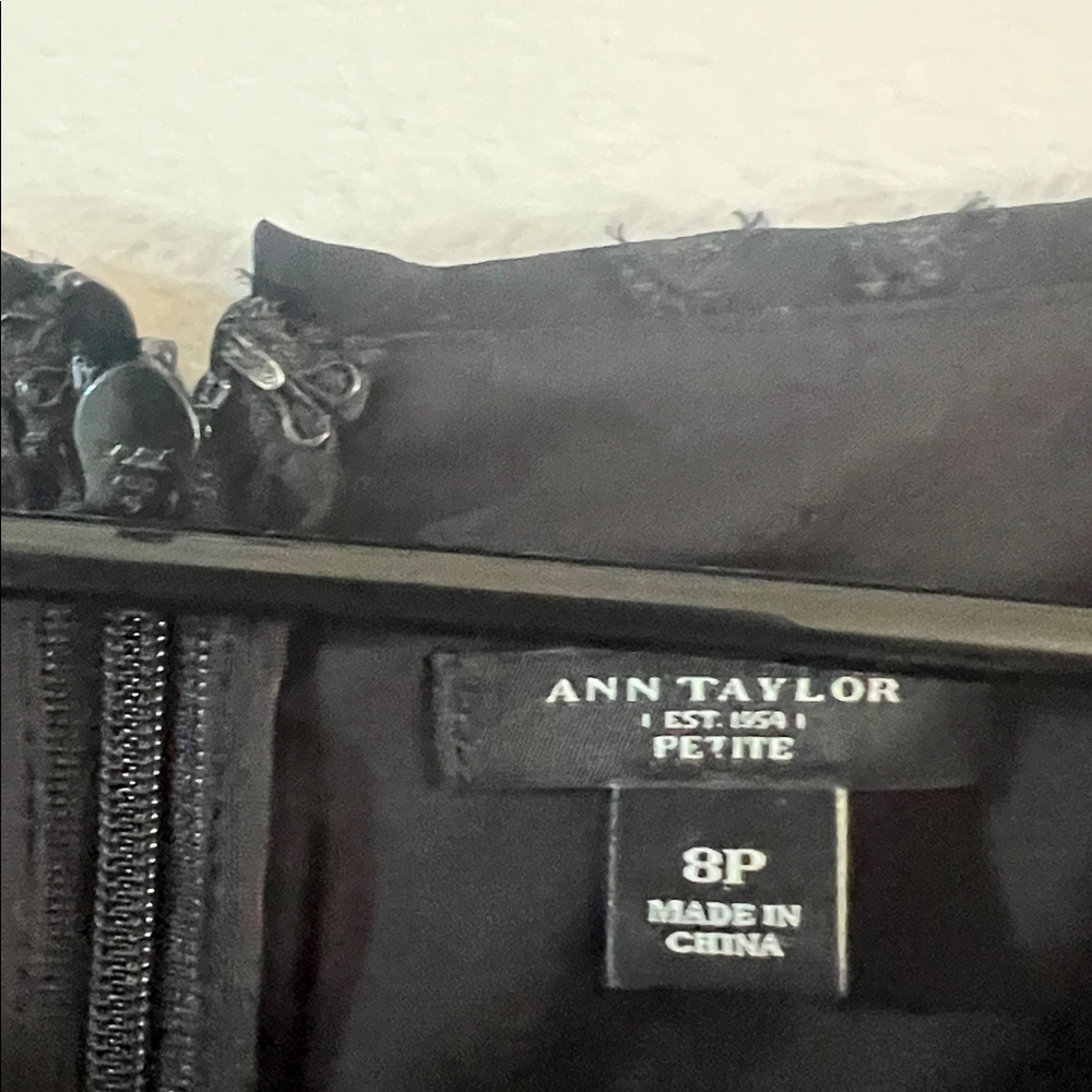 Ann Taylor Black Long Sleeve lace Dress - Picture 4 of 6